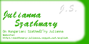 julianna szathmary business card